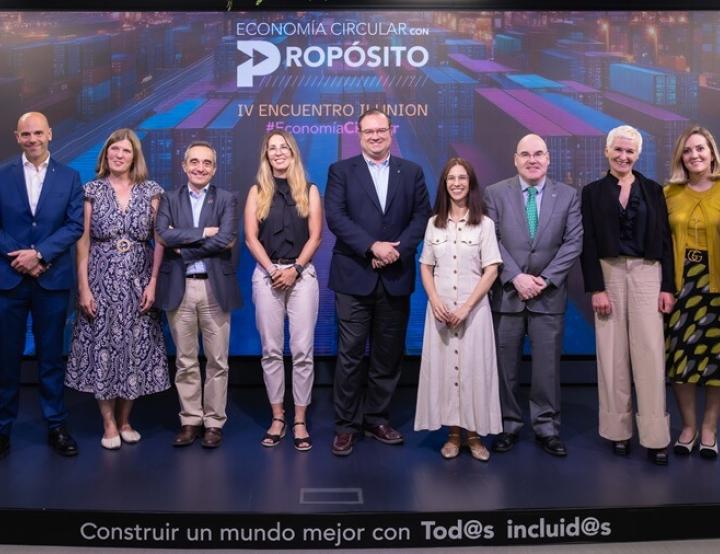 Foto de familia del IV Encuentro ILUNION Economía Circular con Propósito, celebrado en ILUNION.