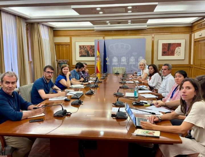 Momento de la reunión del Observatorio de Salud y Cambio Climático (OSCC). @ Ministerio de Sanidad.