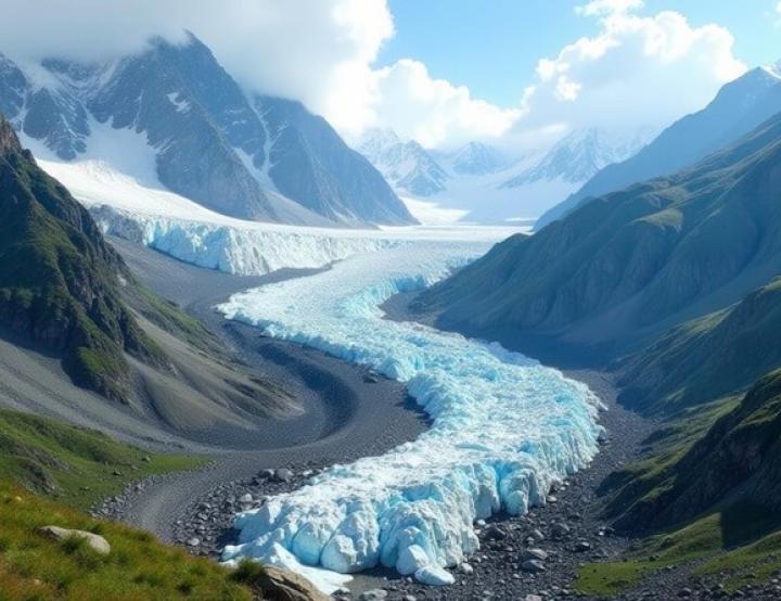 En algunas zonas de Asia, la pérdida de masa glaciar superó los 1,5 metros de espesor equivalente de agua en un solo año.
