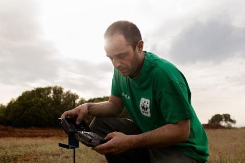 Ramon Pérez de Ayala, experto en lince de la WWF. © Sergio Marijuan / WWF.