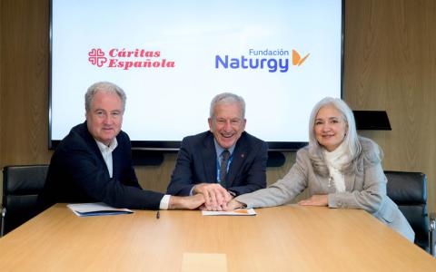 Fundación Naturgy y Cáritas continuarán colaborando con nuevos proyectos.