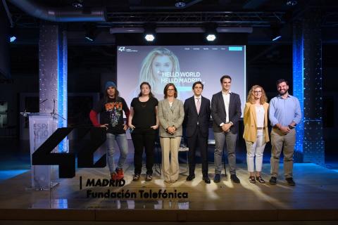 Presentación de '42, la escuela de tecnología de Fundación Telefónica en Madrid.