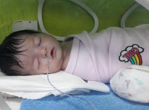 La pequeña Fátima.