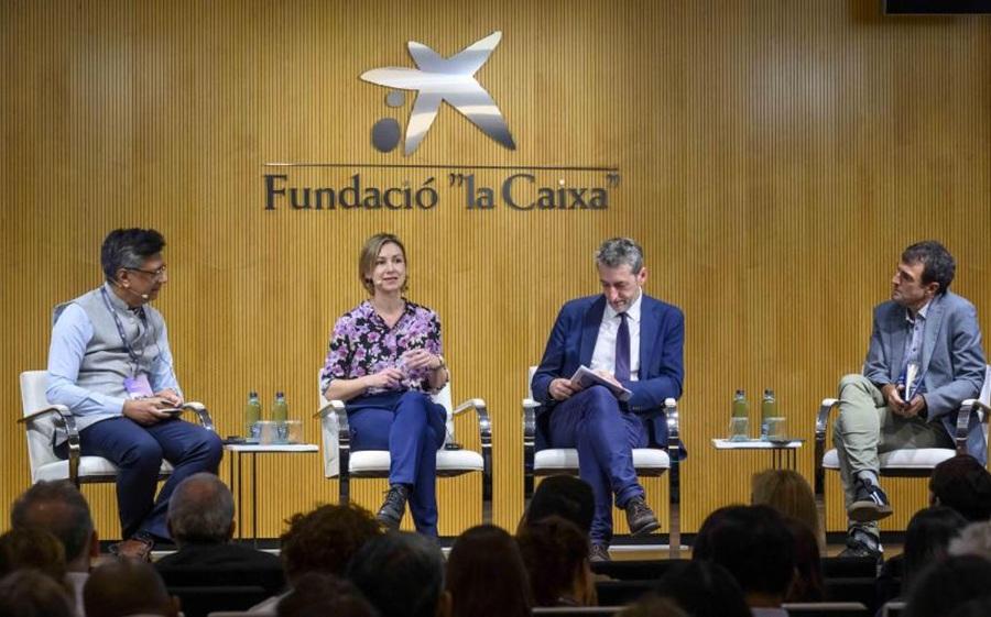 De derecha a izquierda: Shrashtant Patara, Kasia Odrozek, José Moisés Martín Carretero y Gorka Espiau. © David Campos.